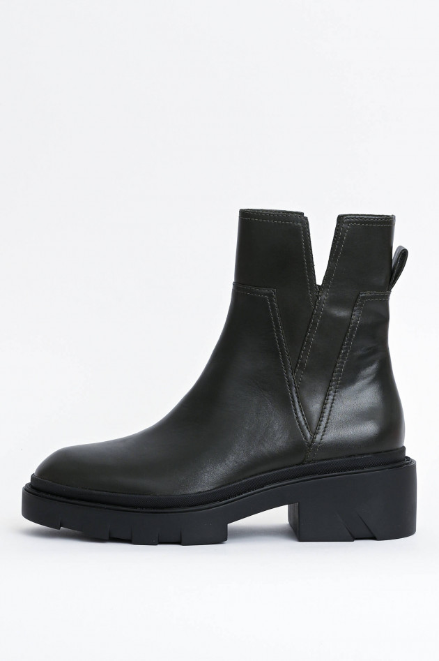 Ash Leder-Boot MELROSE in Schwarzgrau