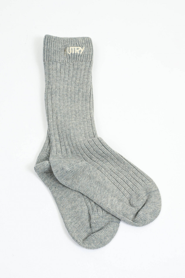 Autry Socke aus Baumwoll-Mix in Grau