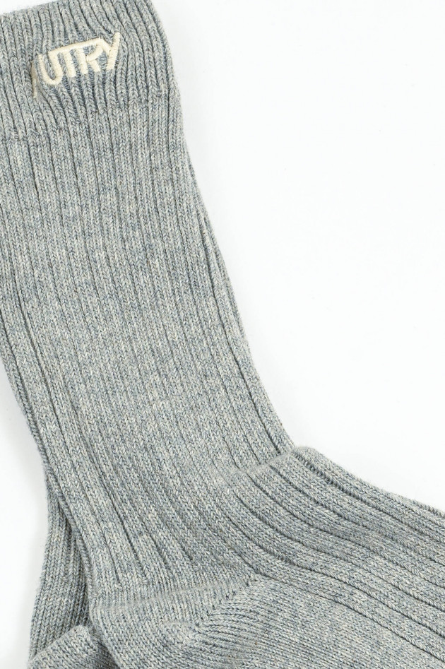 Autry Socke aus Baumwoll-Mix in Grau