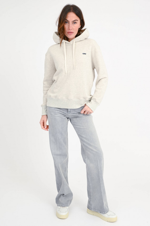 Autry Hoodie mit Kapuze in Hellgrau