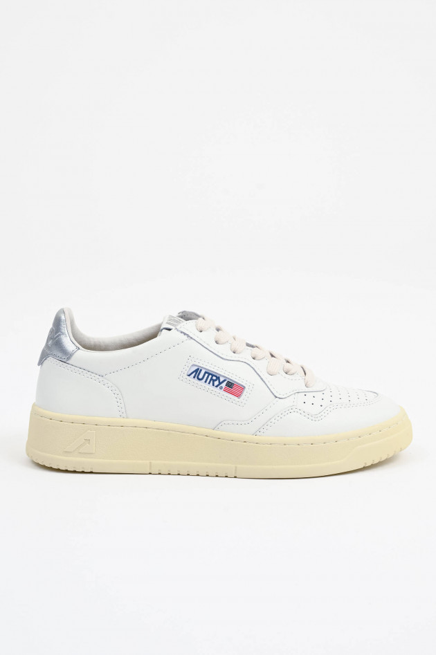 Autry  Sneaker MEDALIST LOW in Weiß/Silber