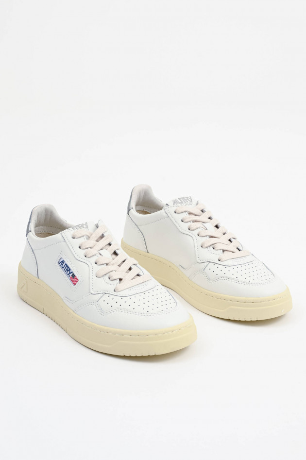 Autry  Sneaker MEDALIST LOW in Weiß/Silber