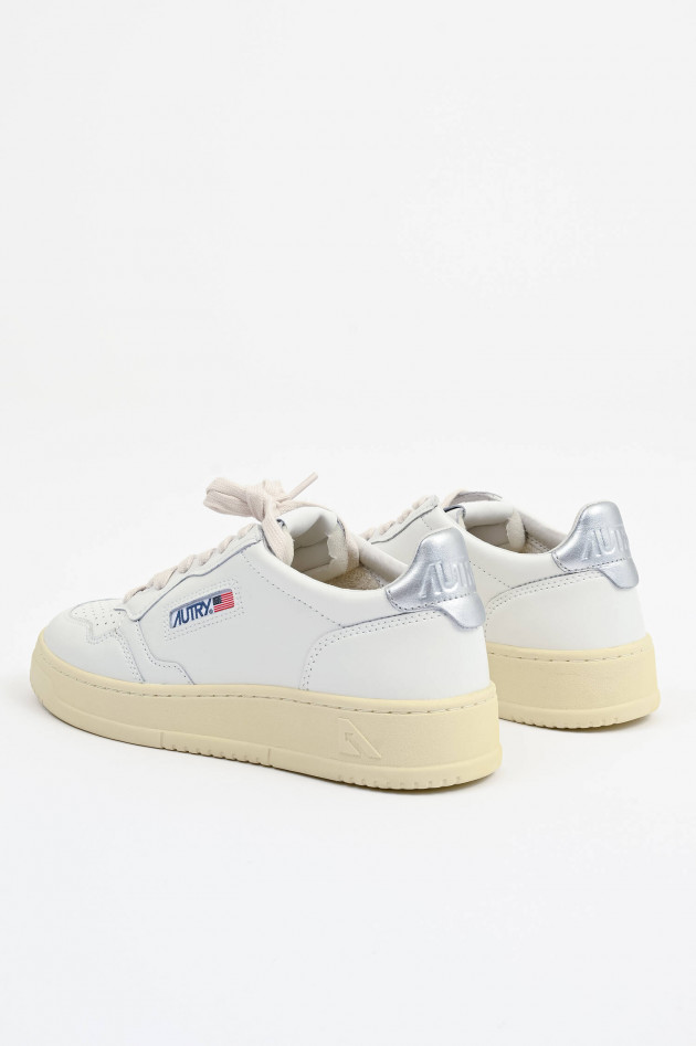 Autry  Sneaker MEDALIST LOW in Weiß/Silber