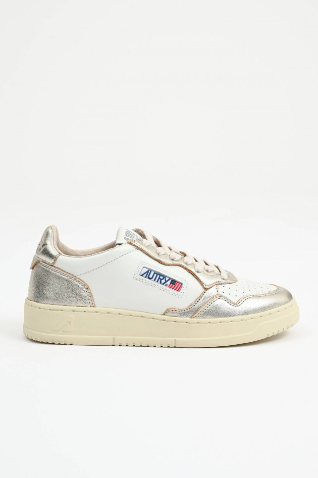 Autry Sneaker MEDALIST LOW in Weiß/Gold