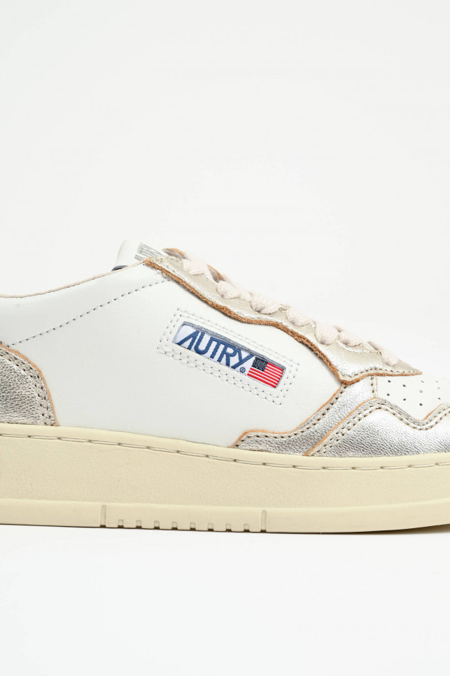 Autry Sneaker MEDALIST LOW in Weiß/Gold