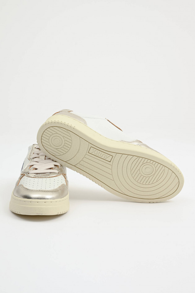 Autry Sneaker MEDALIST LOW in Weiß/Gold