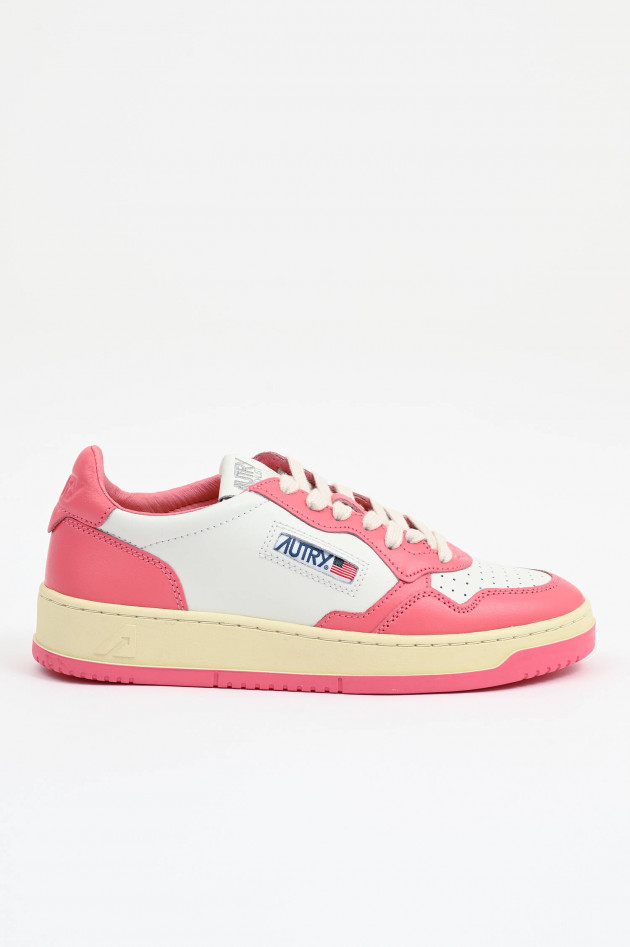Autry Sneaker MEDALIST LOW in Flamingo/Weiß