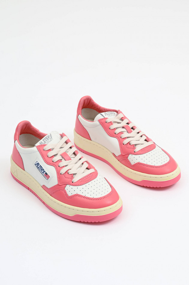 Autry Sneaker MEDALIST LOW in Flamingo/Weiß
