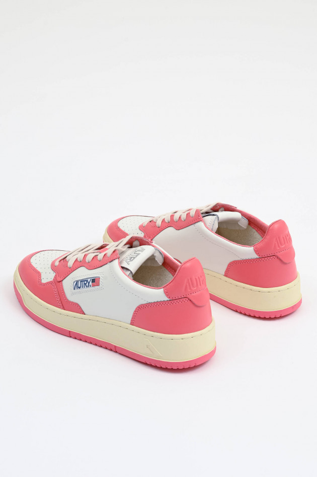 Autry Sneaker MEDALIST LOW in Flamingo/Weiß