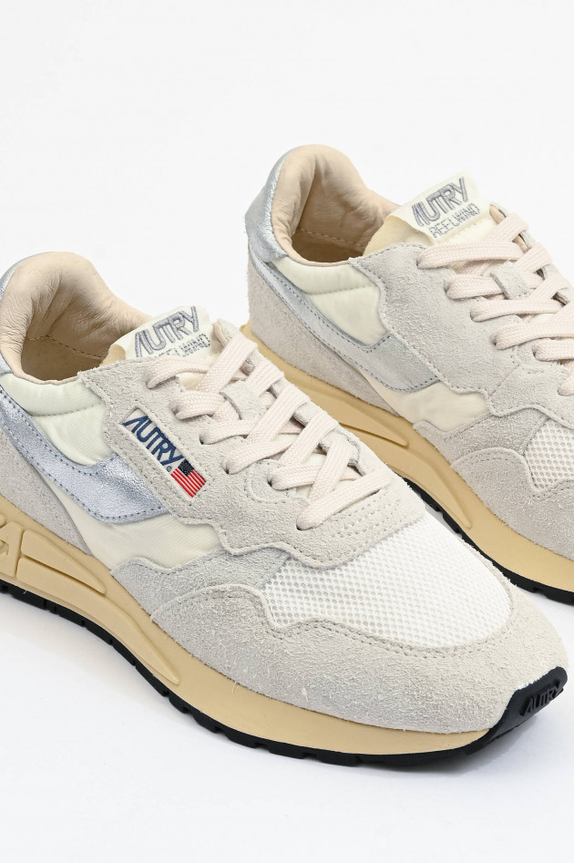 Autry  Sneaker REELWIND LOW in Hellgrau/Weiß/Silber