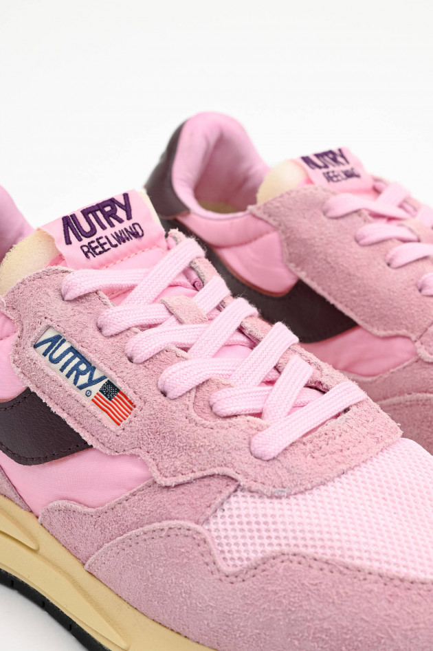 Autry  Sneaker REELWIND LOW in Pink/Bordeaux