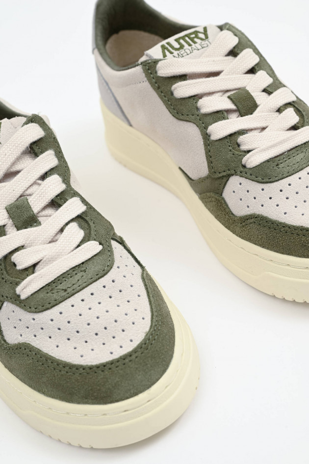 Autry Kinder-Sneaker MEDALIST LOW in Creme/Khaki