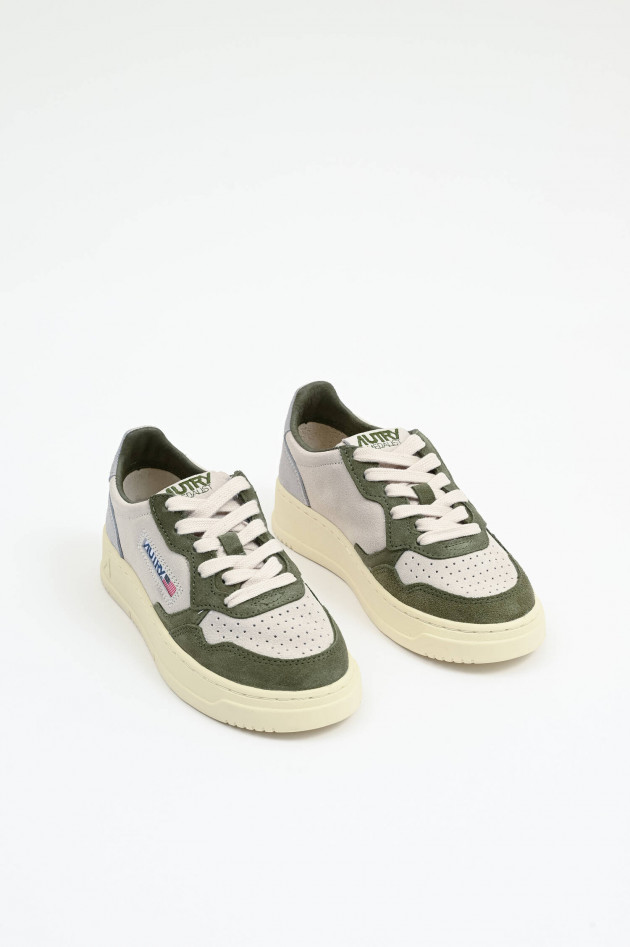 Autry Kinder-Sneaker MEDALIST LOW in Creme/Khaki