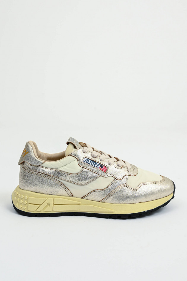 Autry  Sneaker REELWIND LOW in Gold/Weiß