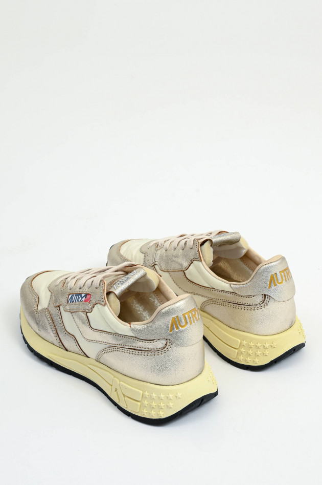 Autry  Sneaker REELWIND LOW in Gold/Weiß