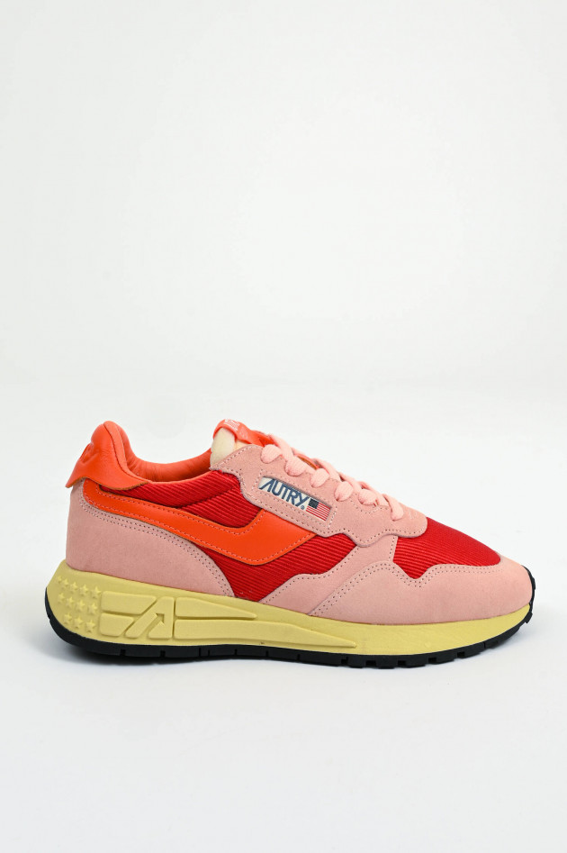Autry Sneaker REELWIND LOW in Rosa/Rot/Orange