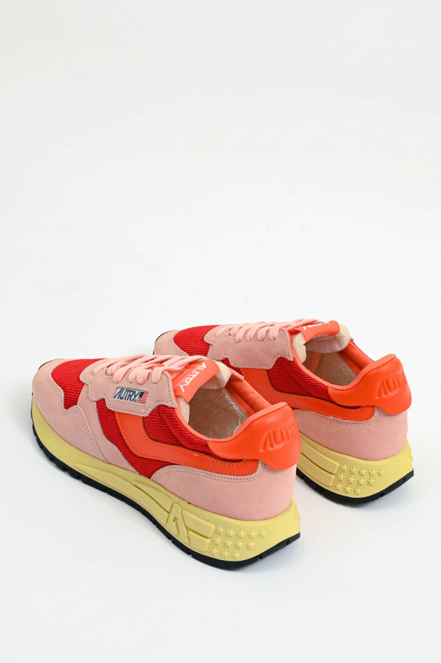 Autry Sneaker REELWIND LOW in Rosa/Rot/Orange