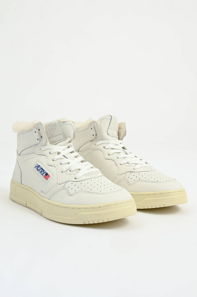 Autry Gefütterter High-Top Sneaker MEDALIST in Weiß