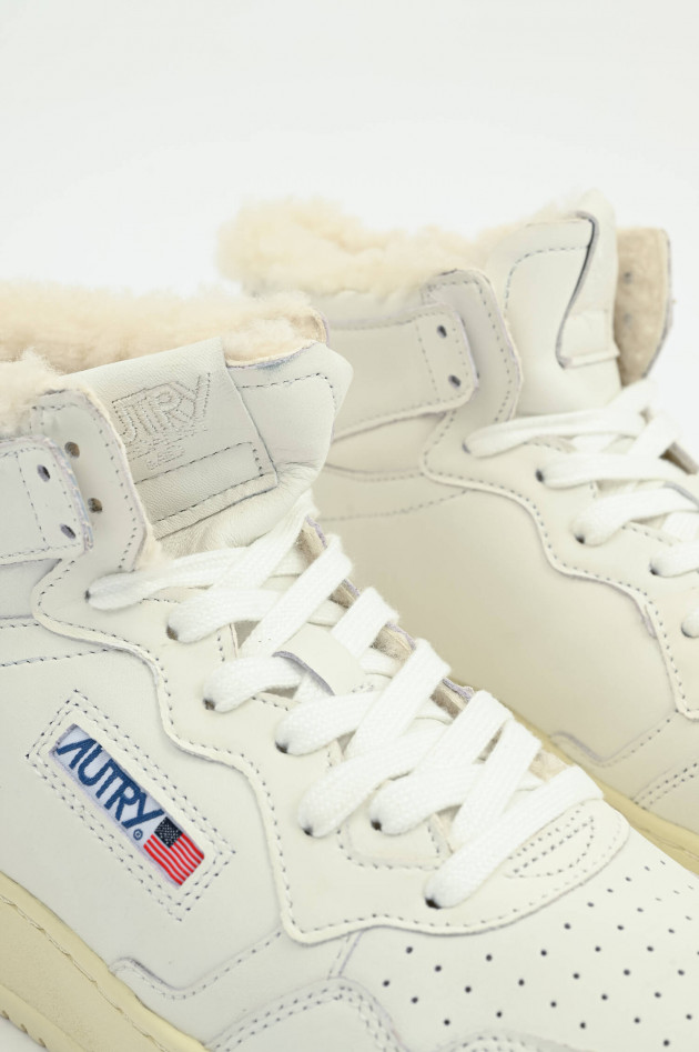 Autry Gefütterter High-Top Sneaker MEDALIST in Weiß