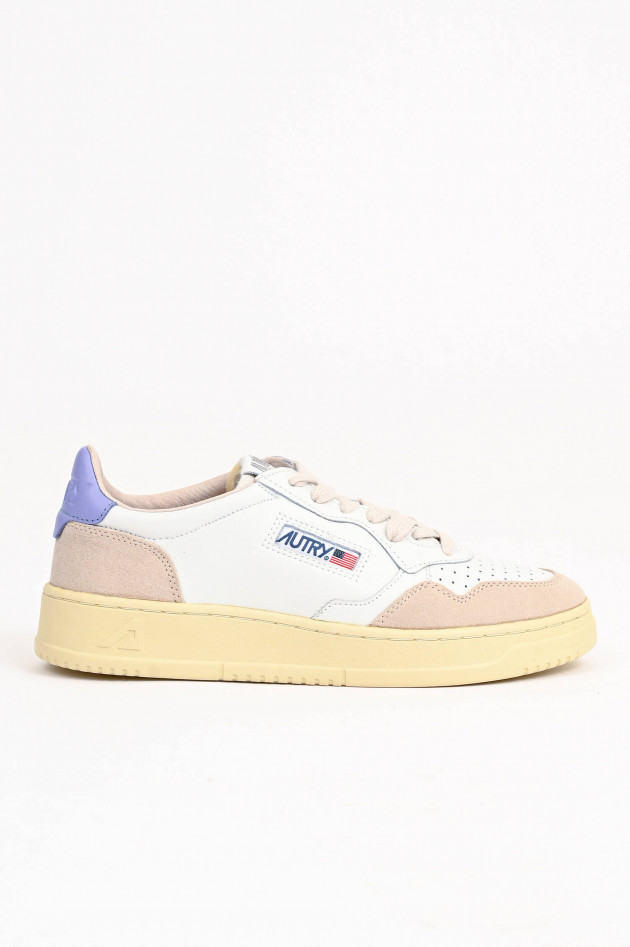 Autry Vintage Sneaker MEDALIST in Weiß/Beige/Lila