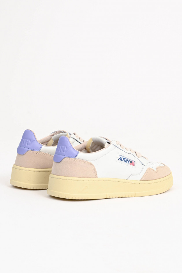 Autry Vintage Sneaker MEDALIST in Weiß/Beige/Lila