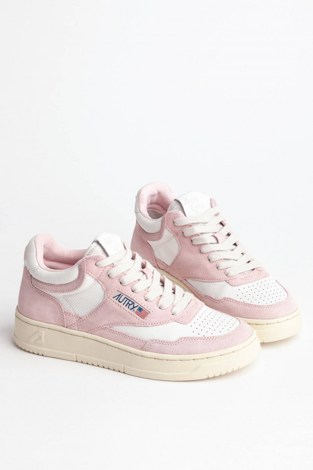 Autry Vintage Sneaker in Weiß/Rosé