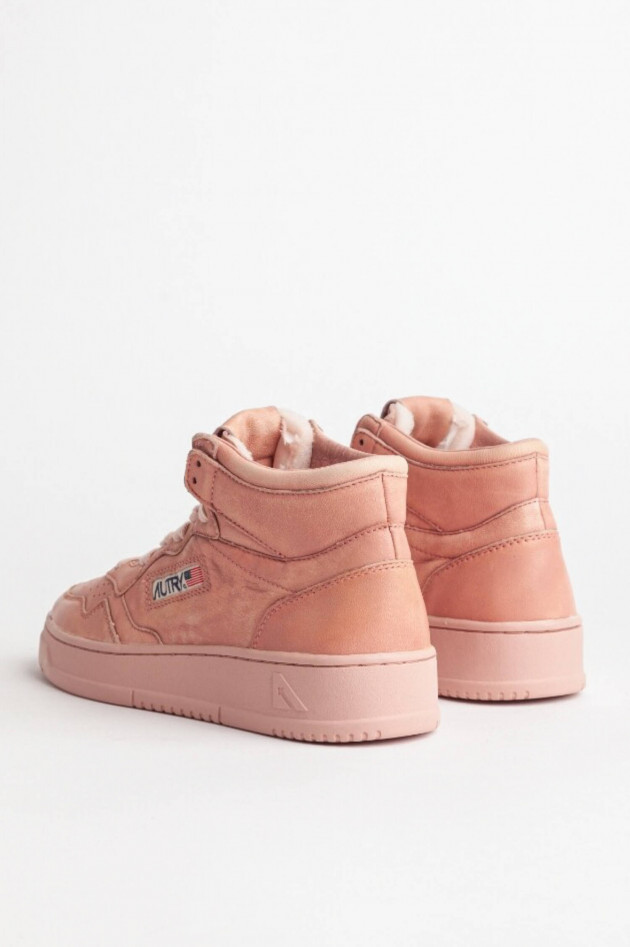 Autry Vintage High-Top-Sneaker MEDALIST in Peach