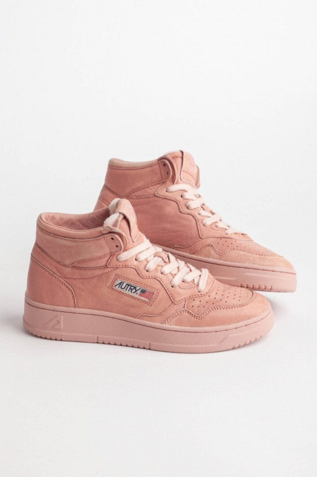 Autry Vintage High-Top-Sneaker MEDALIST in Peach