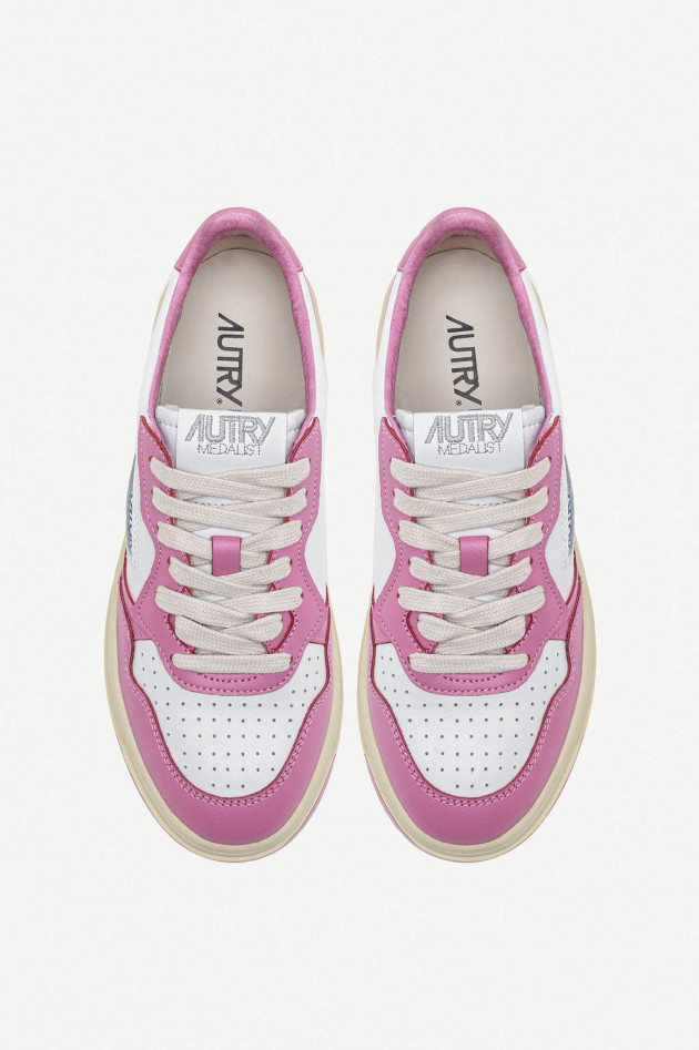 Autry Sneaker MEDALIST LOW CLASSIC in Mauve/Weiß