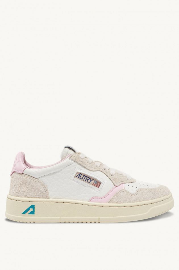 Autry Sneaker MEDALIST LOW in Creme/Beige/Rosa