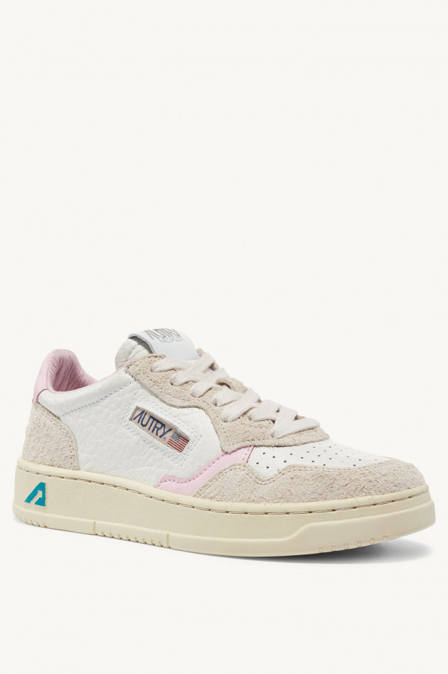 Autry Sneaker MEDALIST LOW in Creme/Beige/Rosa