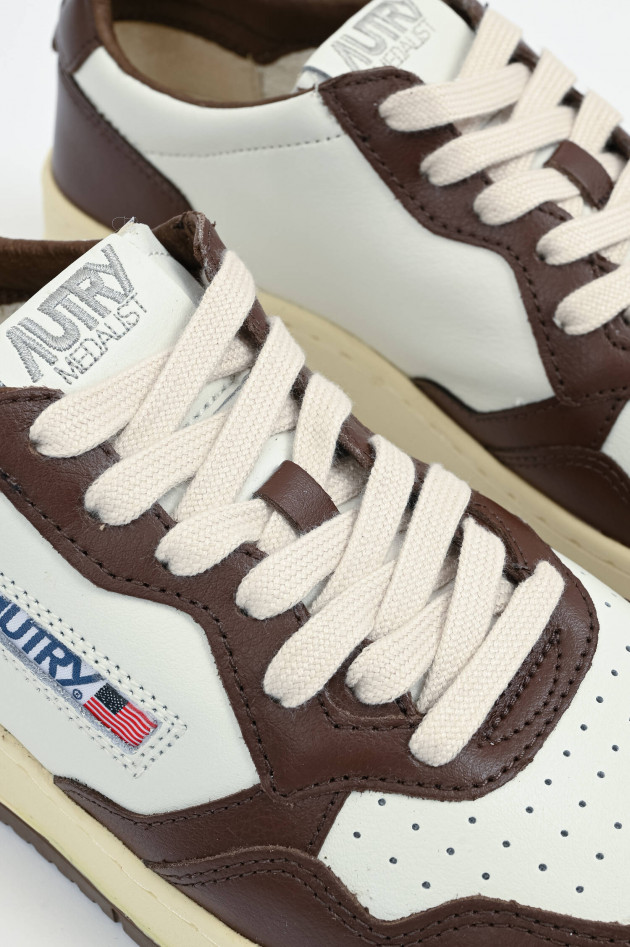 Autry Sneaker MEDALIST LOW in Weiß/Braun