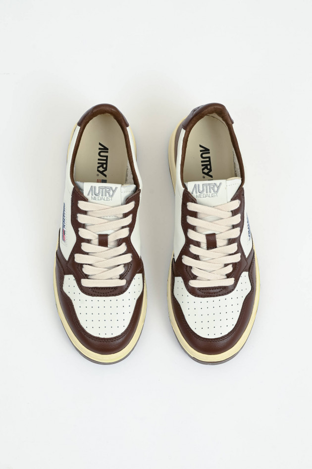 Autry Sneaker MEDALIST LOW in Weiß/Braun