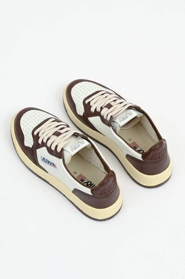 Autry Sneaker MEDALIST LOW in Weiß/Braun