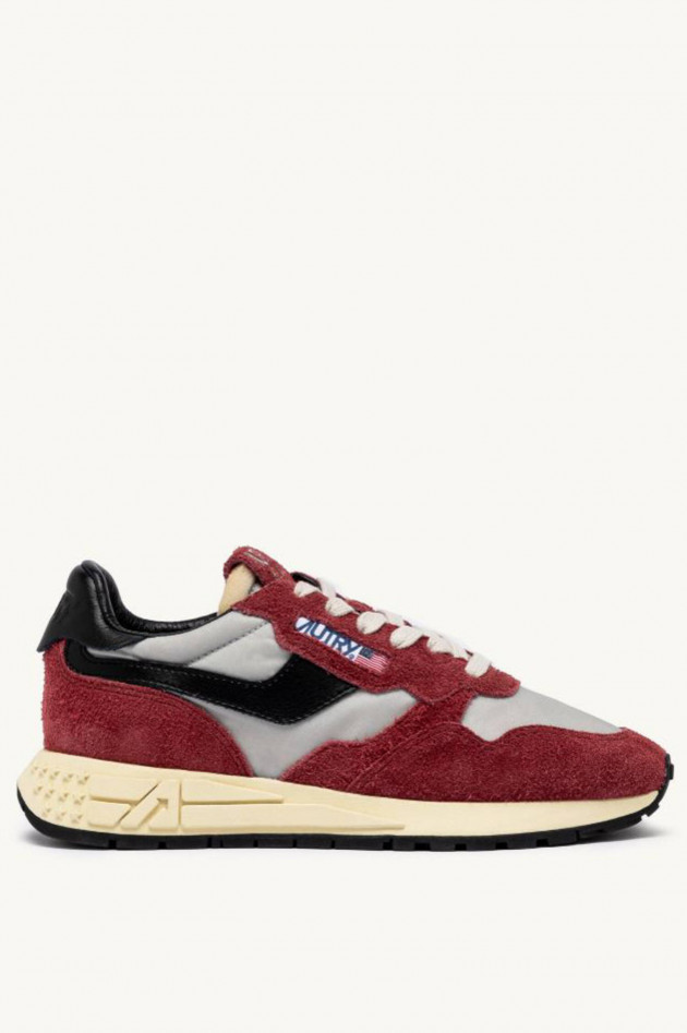 Autry Sneaker REELWIND LOW in Rot/Schwarz/Greige