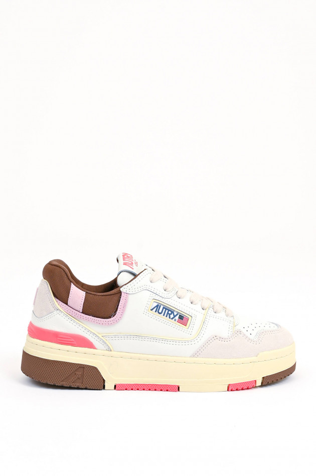 Autry Sneaker CCL LOW in Weiß/Braun/Pink