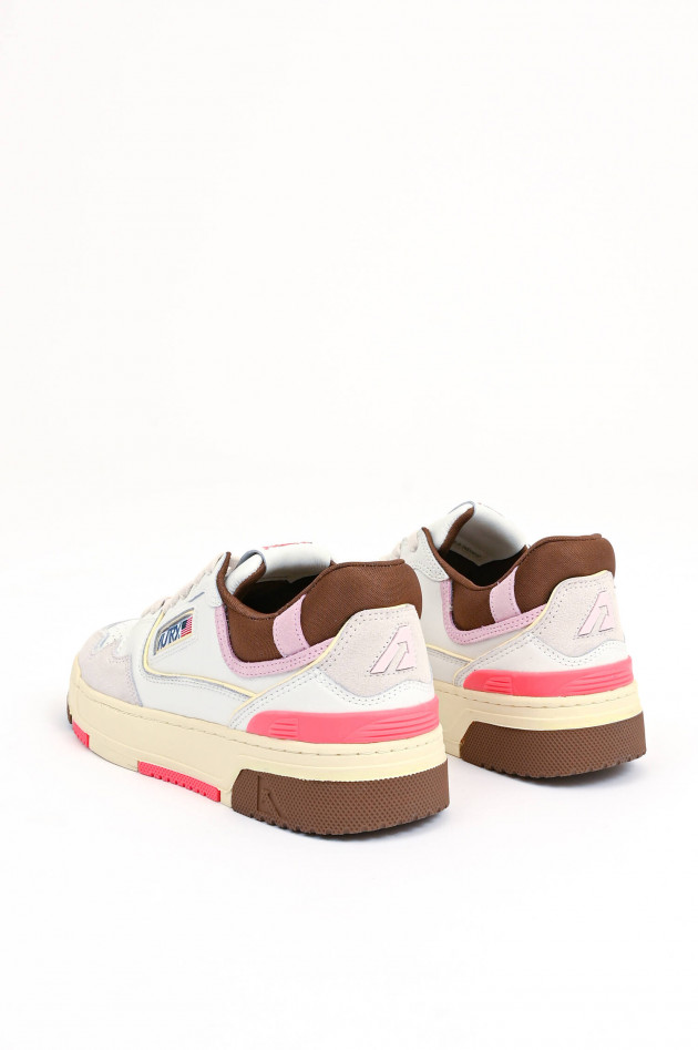 Autry Sneaker CCL LOW in Weiß/Braun/Pink