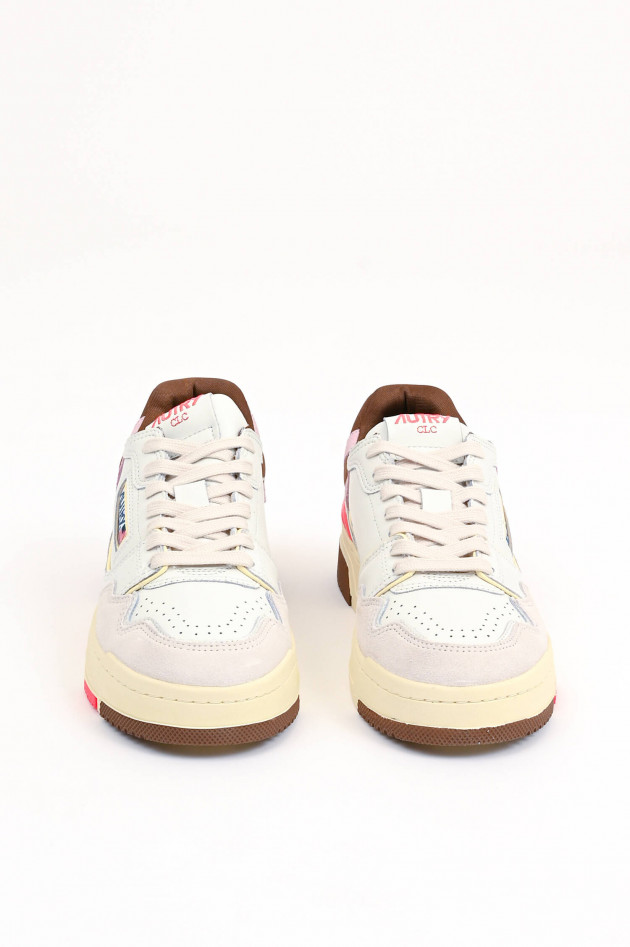 Autry Sneaker CCL LOW in Weiß/Braun/Pink