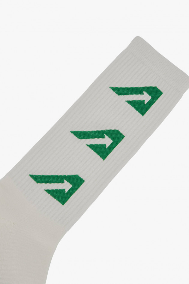 Autry Socken mit AUTRY-Logo Weiß/Grün