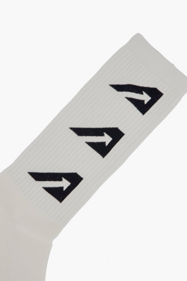 Autry Socken mit AUTRY-Logo Weiß/Schwarz