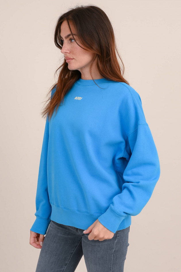 Autry Sweater mit Logo-Print in Kobaltblau
