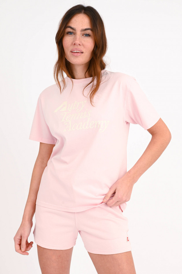 Autry T-Shirt mit Frontprint in Rosa