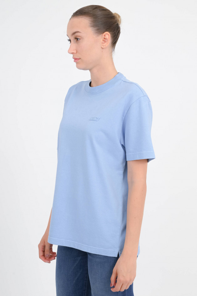 Autry T-Shirt aus Baumwolle in Hellblau
