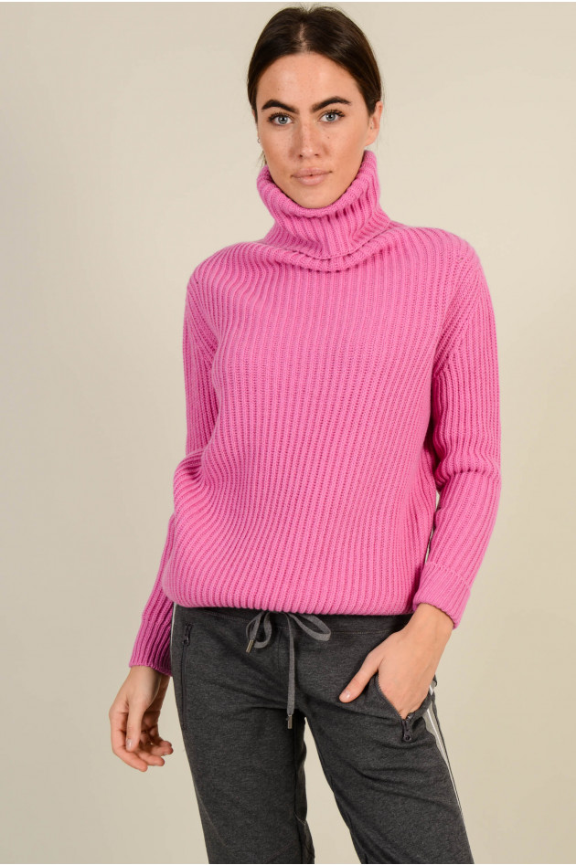 avant toi Rollkragenpullover in Pink