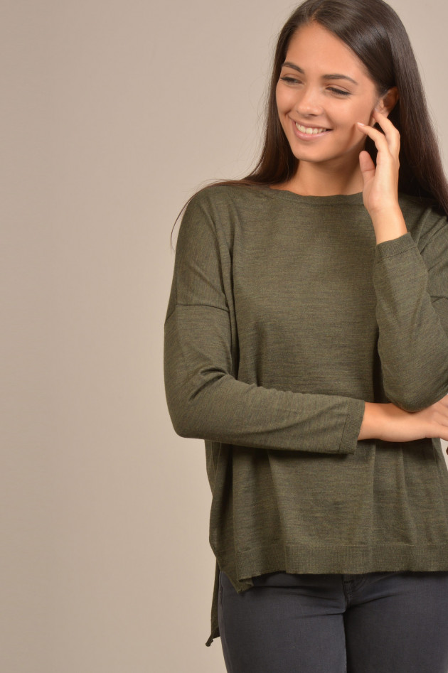 avant toi Pullover aus Wolle in Oliv