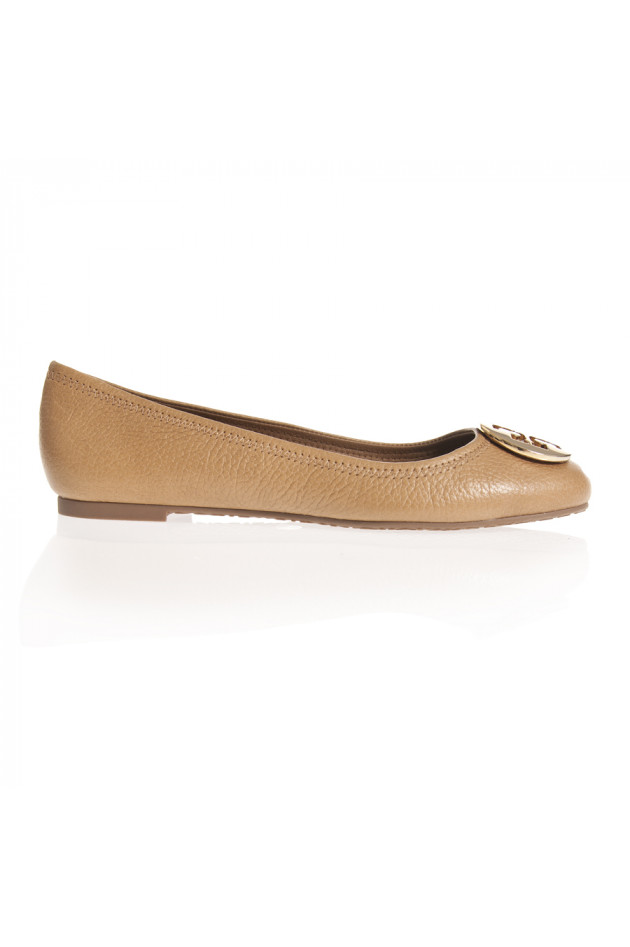 Tory Burch Ballerina REVA in Tan/Gold