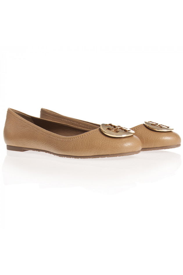 Tory Burch Ballerina REVA in Tan/Gold