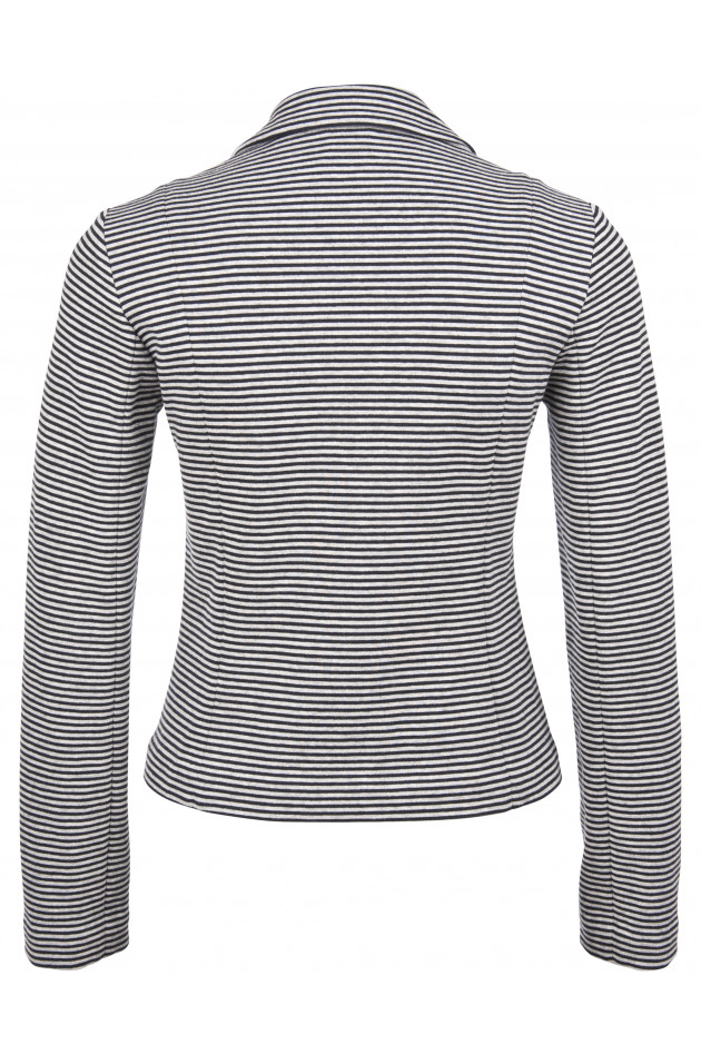 Aspesi Baumwollblazer in Marine/Grau gestreift