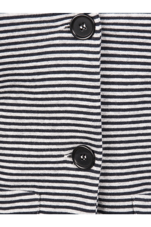 Aspesi Baumwollblazer in Marine/Grau gestreift