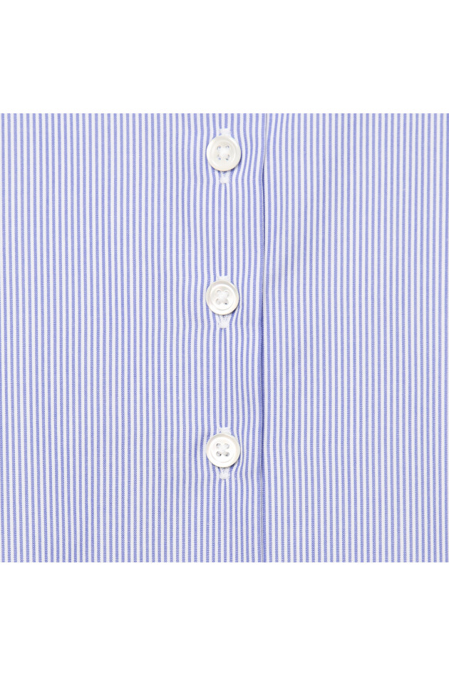 B.M.-Company Baumwollbluse in Blau/Weiß